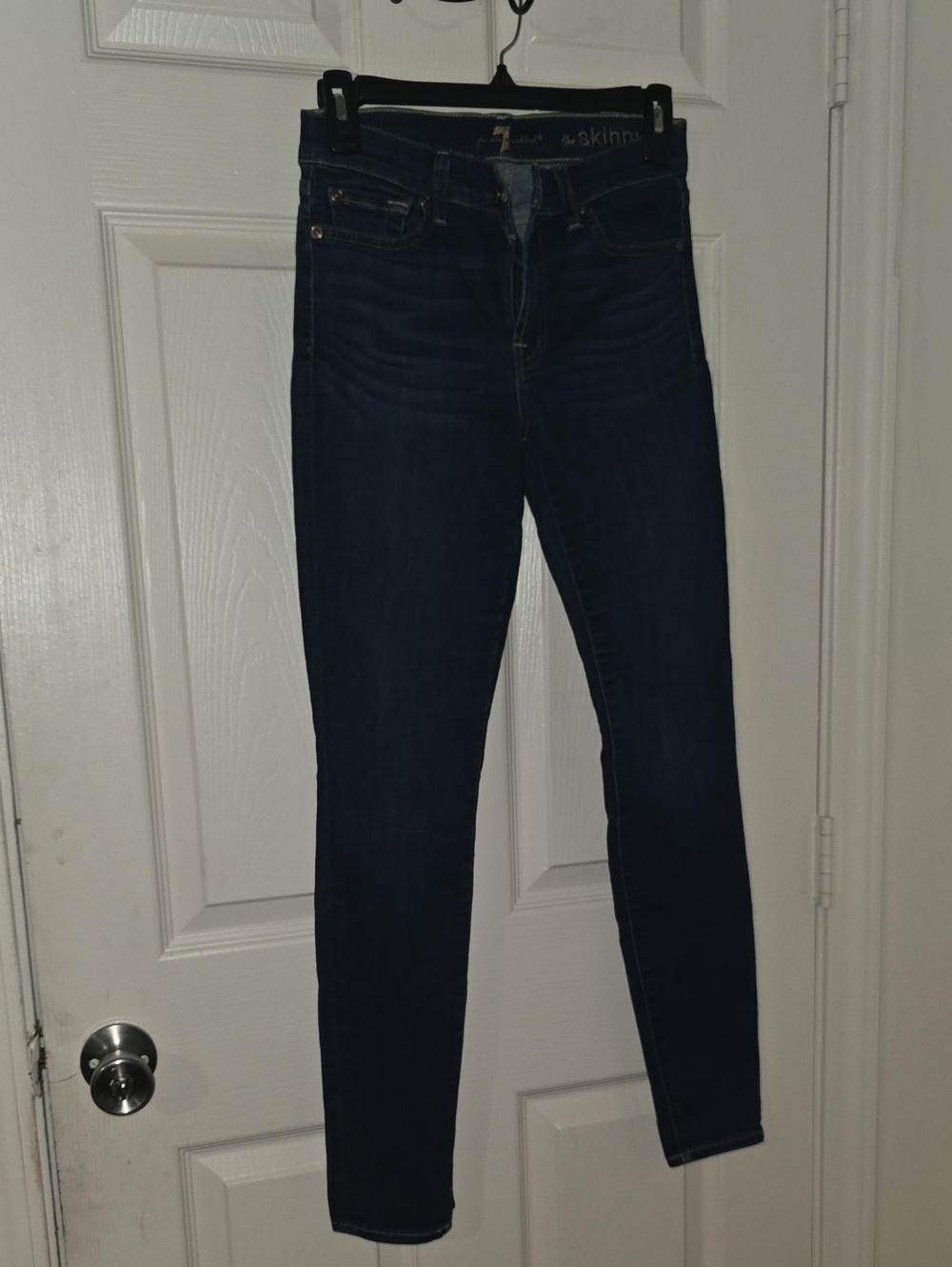 7 For All Mankind Dark Indigo Skinny Jeans